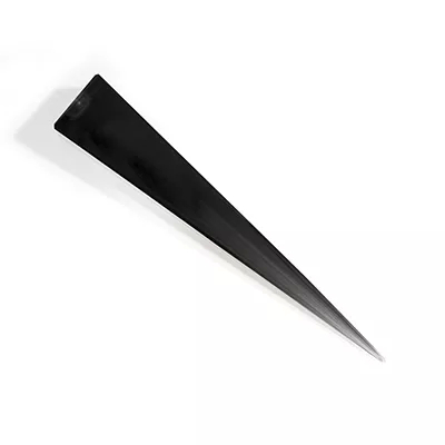 Close-up Outburst Glass Black: glass surface with a translucent black tone and a soft sheen.