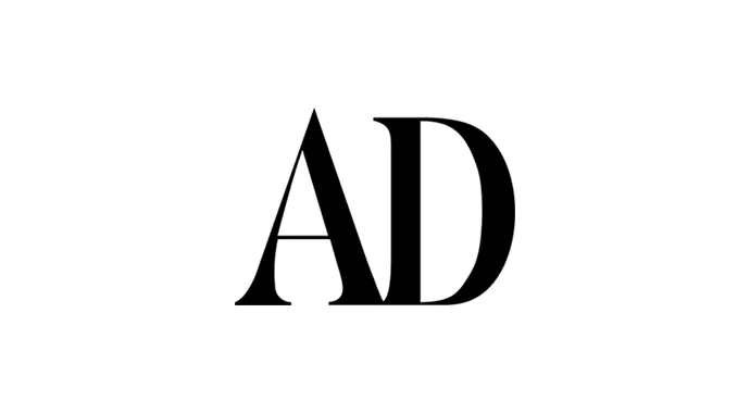 The black AD logo is displayed on a white background.