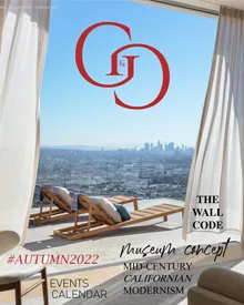 Press clipping of G&G magazine cover, featuring a penthouse view overlooking a city landscape.