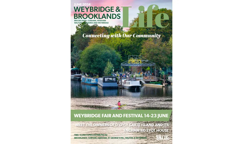 Cover of the 2024 June Issue of Weybridge & Brooklands Life Magazine issue, where KOKET is featured