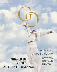 G&G Magazine No. 50 (January 2026) cover showing the “Cloud Dancer” editorial concept, with a figure in white under a cloudy sky and bold cover lines.