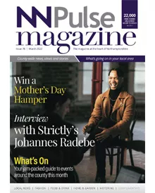 The NN Pulse Magazine cover features an interview with Strictly's Johannes Radebe and a Mother's Day hamper giveaway.