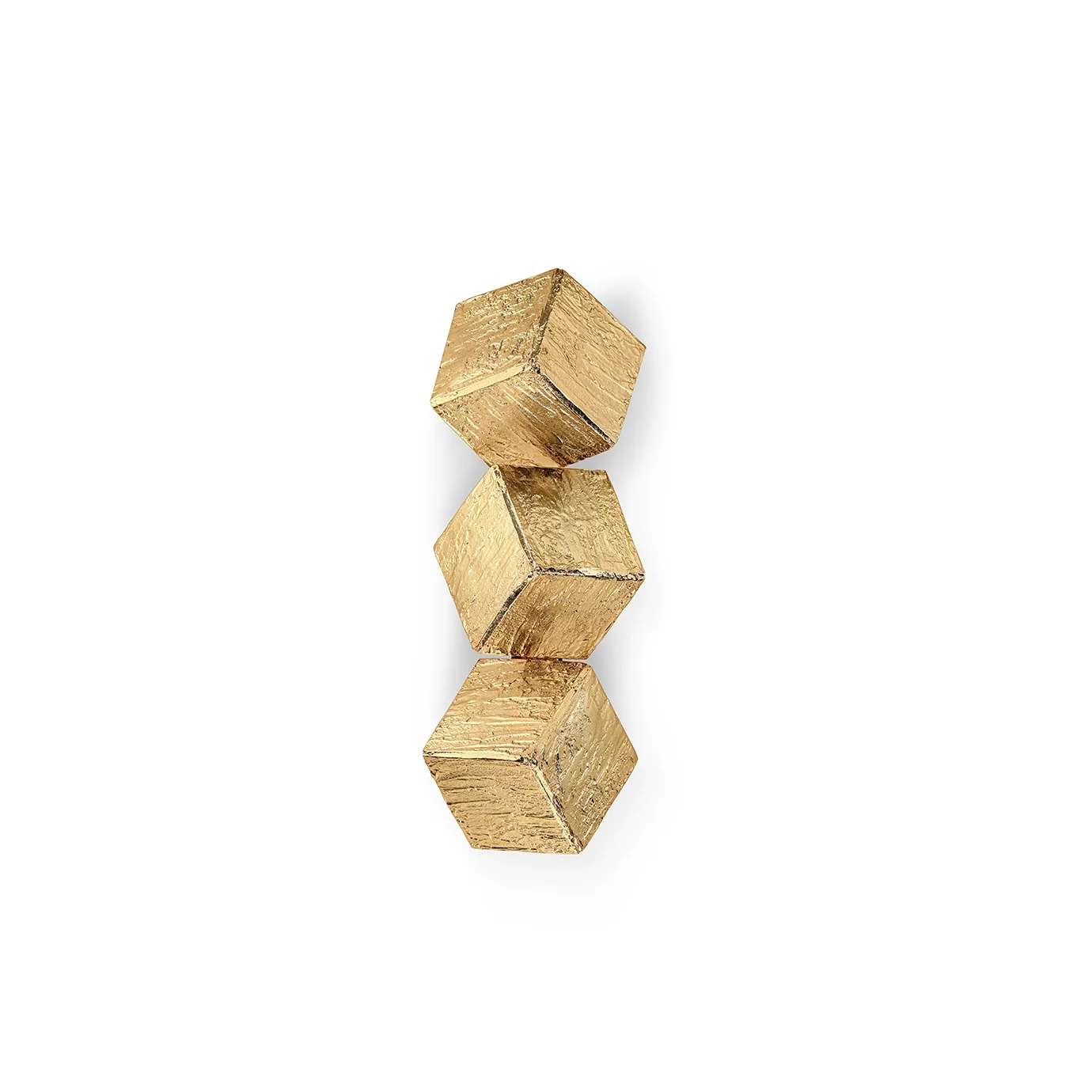 Modern geometric wall sconce with a bold cubic design, featuring clean lines and a sleek metallic finish for contemporary lighting elegance