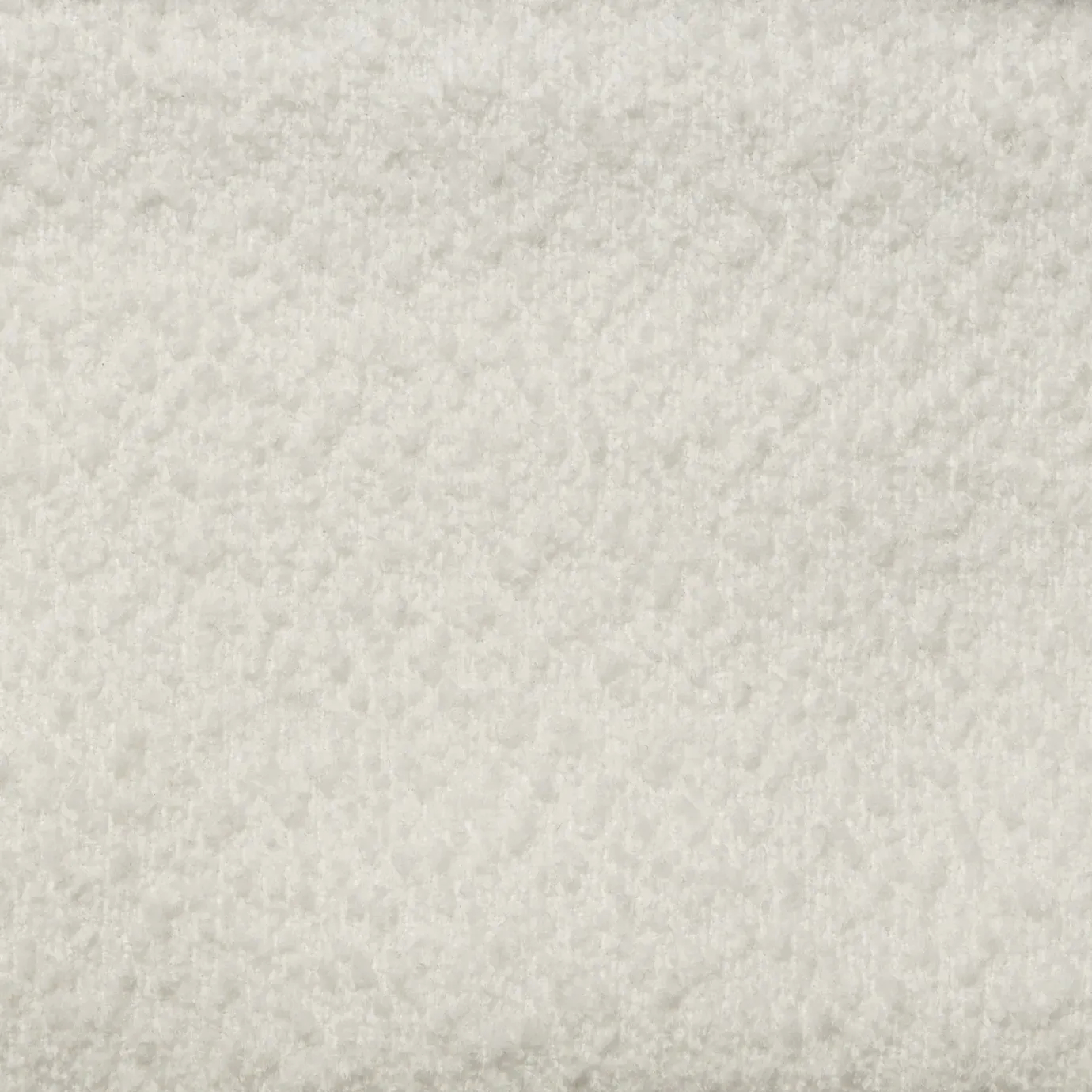 Plush Iconic Boucle fabric with a nubby, looped texture in a soft, off-white shade.