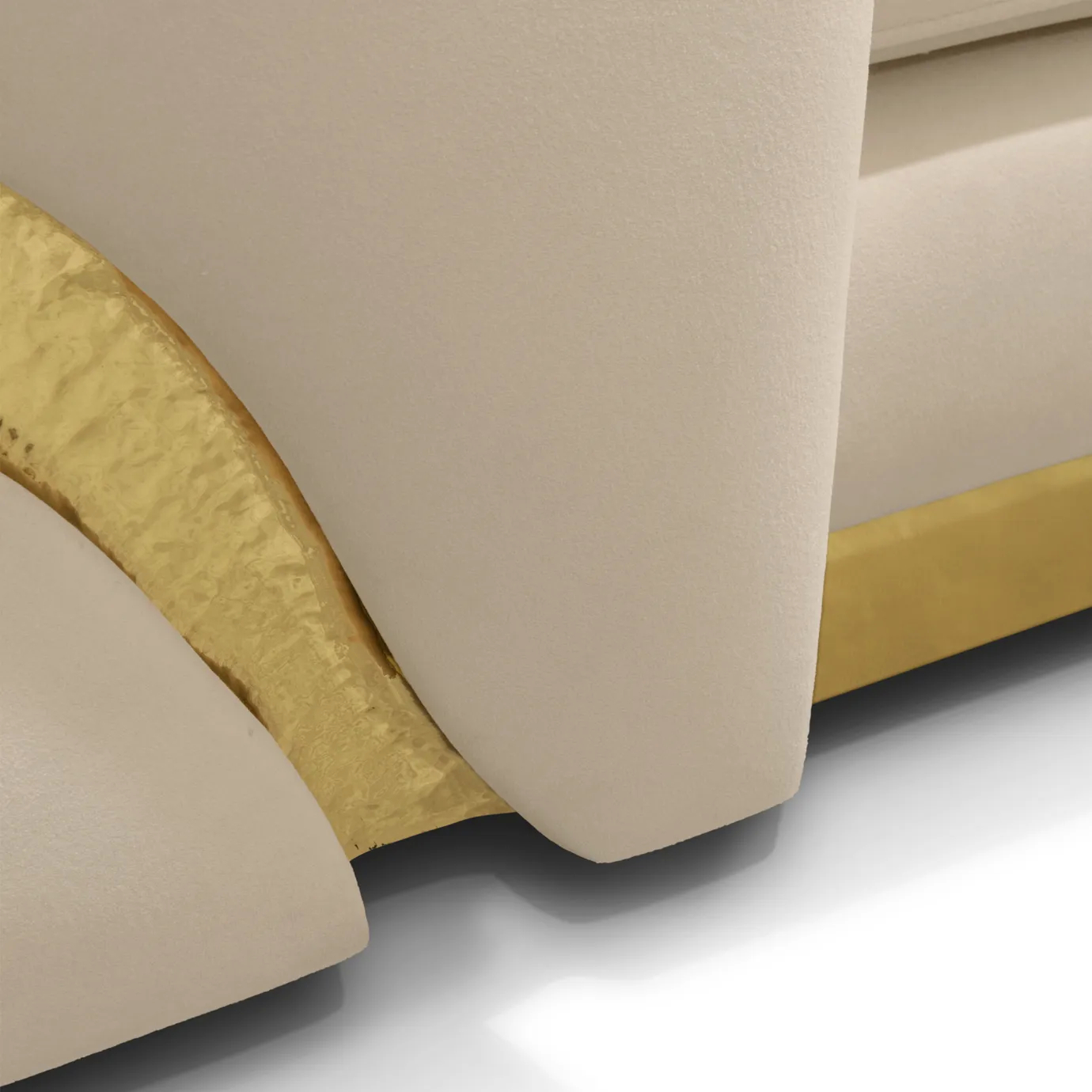 Close-up of soft velvet upholstery highlighting intricate stitching and elegant design.