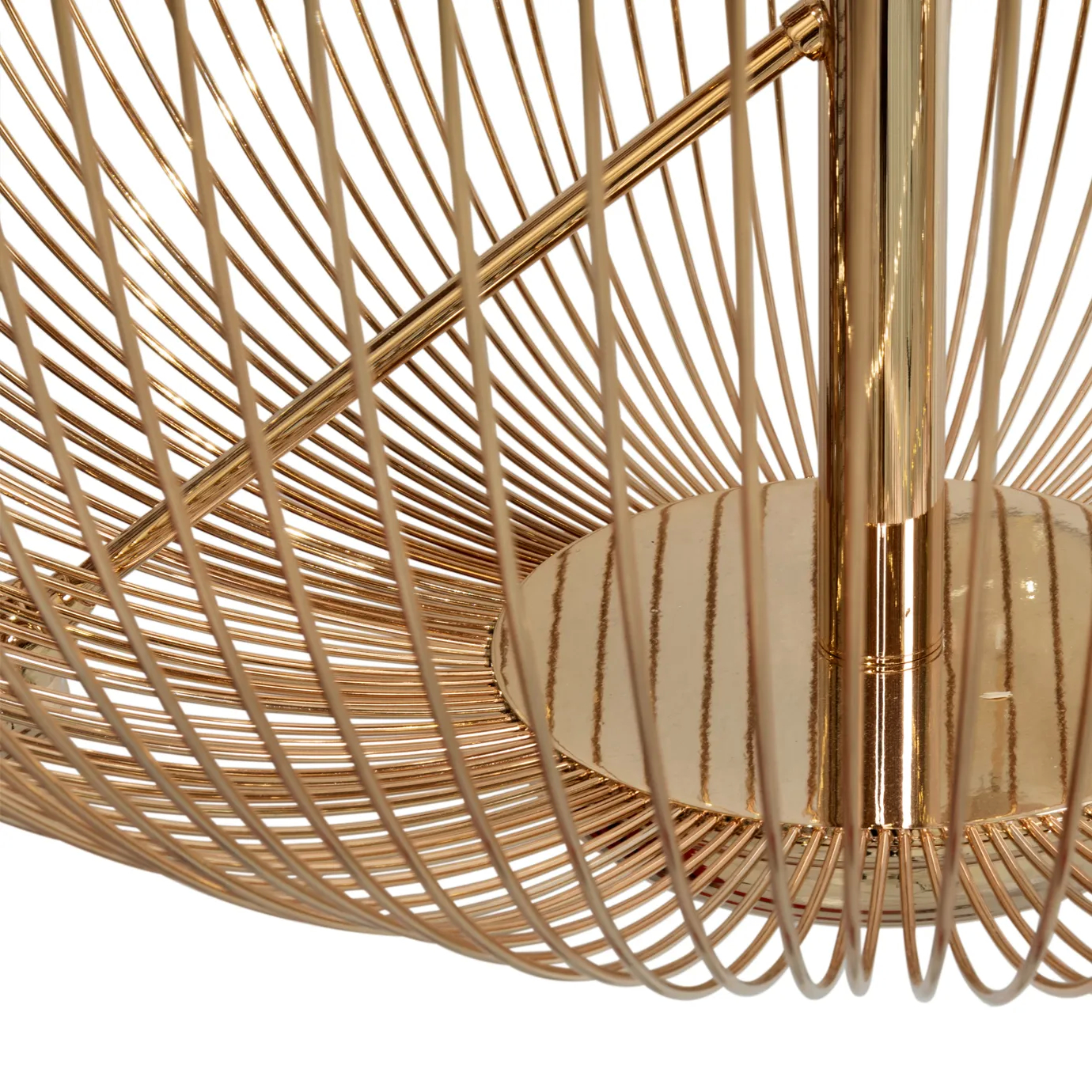 Sophisticated chandelier with geometric metal frames and a luxurious, modern finish.