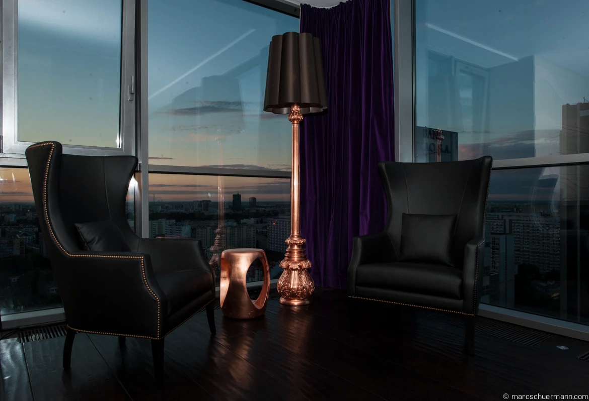 A sophisticated suite, embodying luxury and comfort, part of Koket's Vision Apartment project.