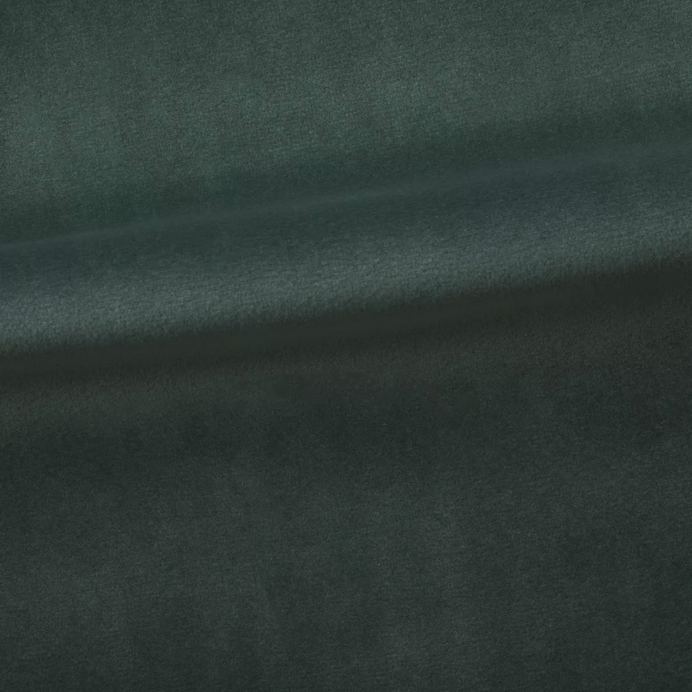 Soft and elegant close-up of a Venice Velvet 62 fabric swatch in a sophisticated and intense dark green tone, showcasing its velvety texture and a delicate sheen that gives it a feeling of comfort and natural elegance.
