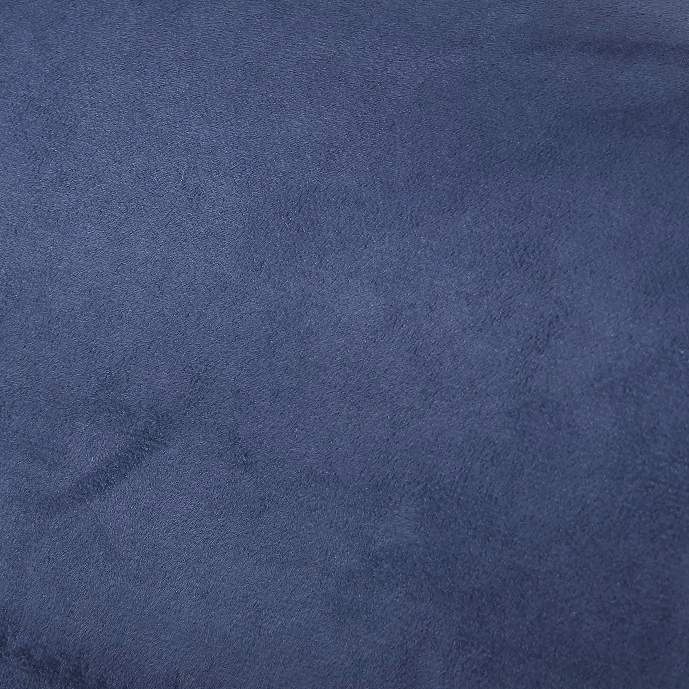 Soft close-up of an Ultra Suede Strong Blue fabric swatch in a strong and sophisticated blue tone, showcasing its delicate texture and a gentle touch that gives it a feeling of comfort and timeless elegance.