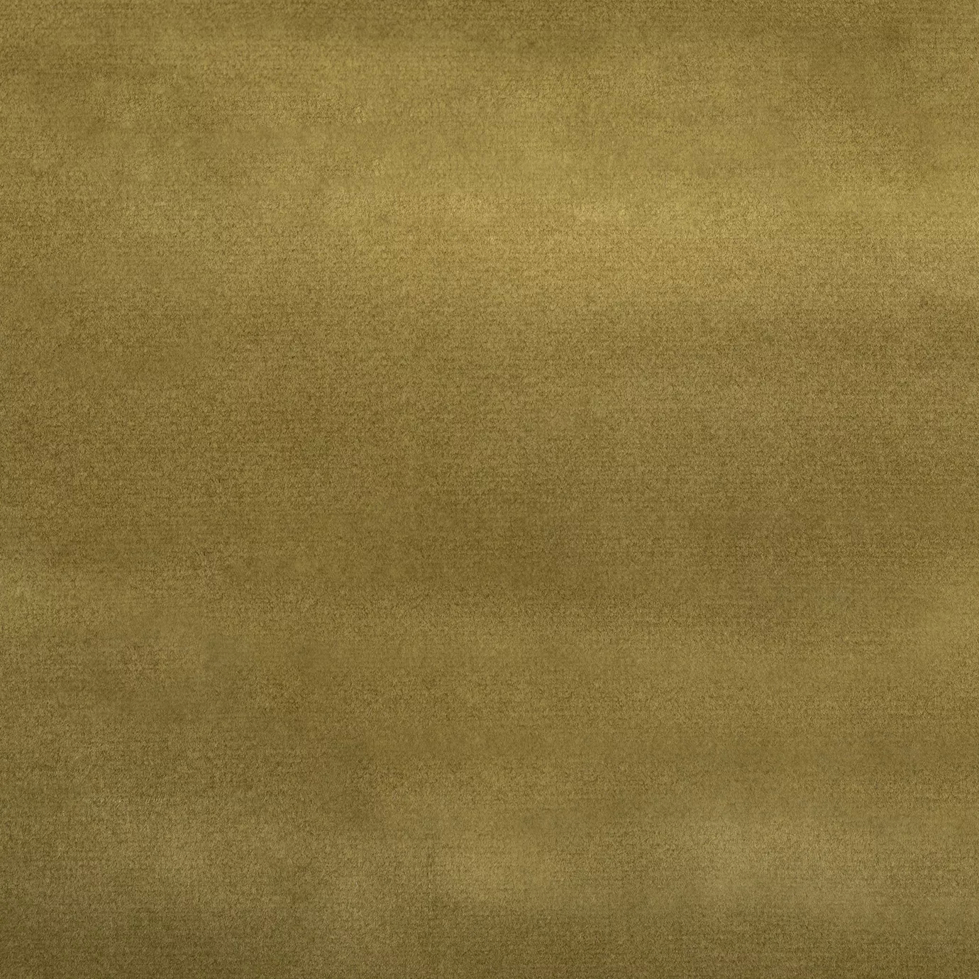 Soft close-up of a Smooth Velvet Golden Olive fabric swatch in a rich and elegant golden olive green tone, showcasing its velvety texture and a gentle sheen that gives it a feeling of sophistication and cozy comfort.