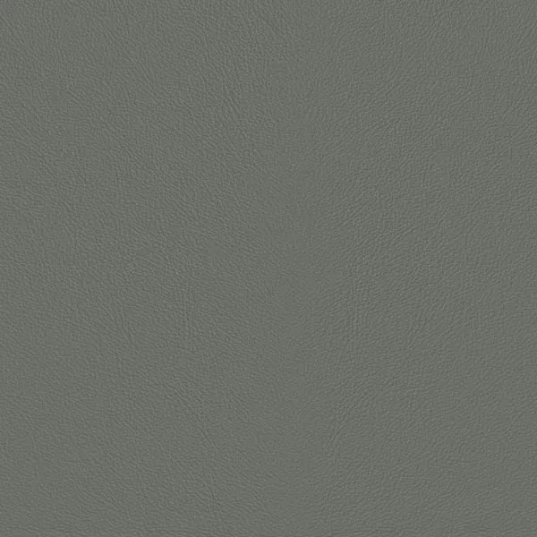 Close-up Oyster Vapor Leather: soft medium gray, subtly textured and elegant. Smooth and even sheen.