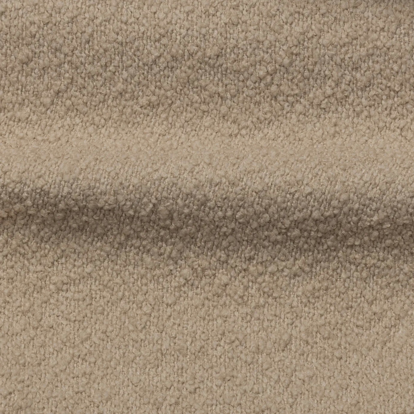 Soft Blush Nude Iconic Boucle fabric with a textured, looped surface in a delicate, warm neutral tone.