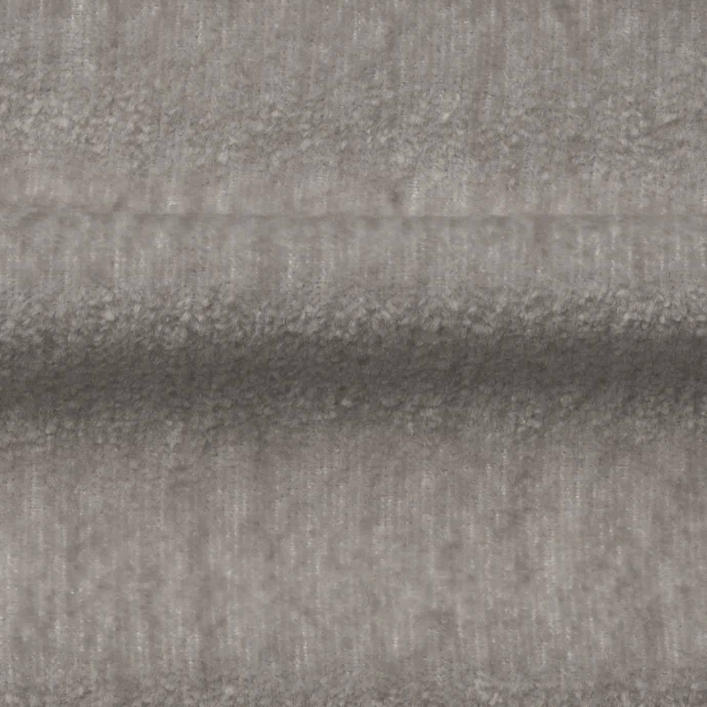 Soft, textured Dove Gray Belle Velvet fabric with subtle variations in its light gray tones, creating a plush appearance.