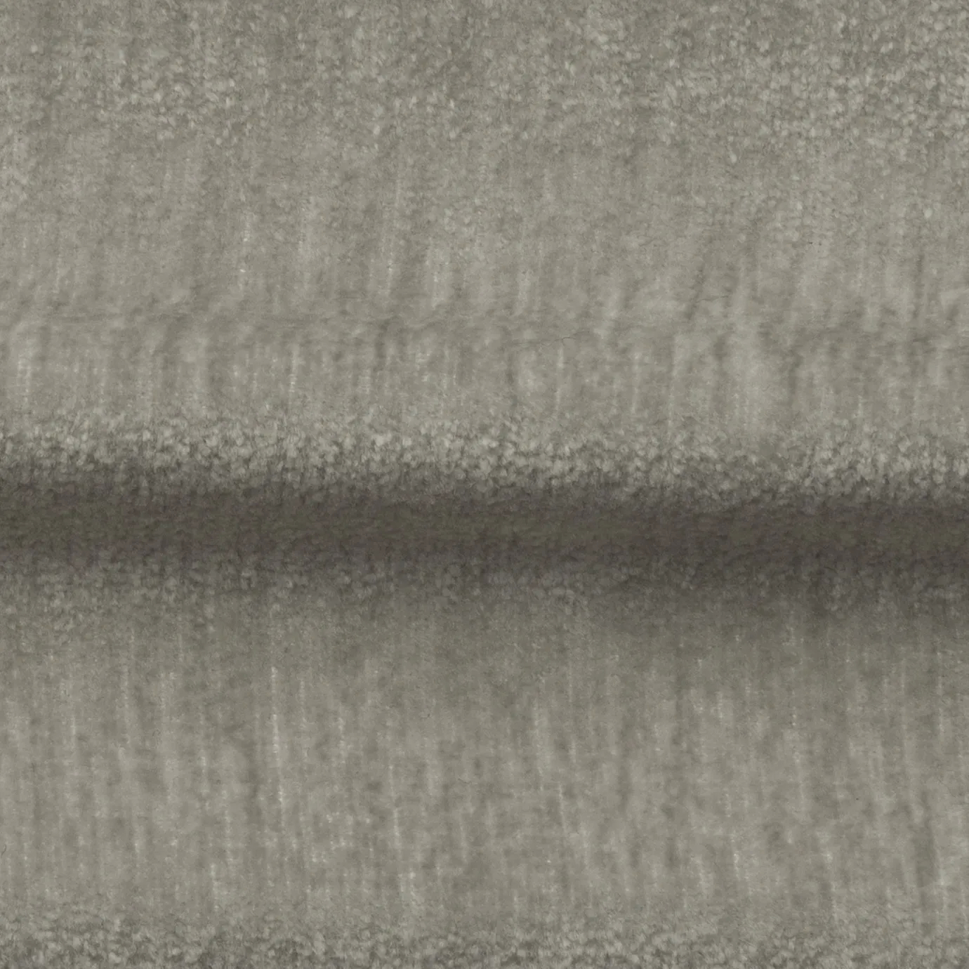 Close-up of soft, plush Horizon Gray Belle Velvet fabric with subtle variations in its gray tones, creating a textured appearance.