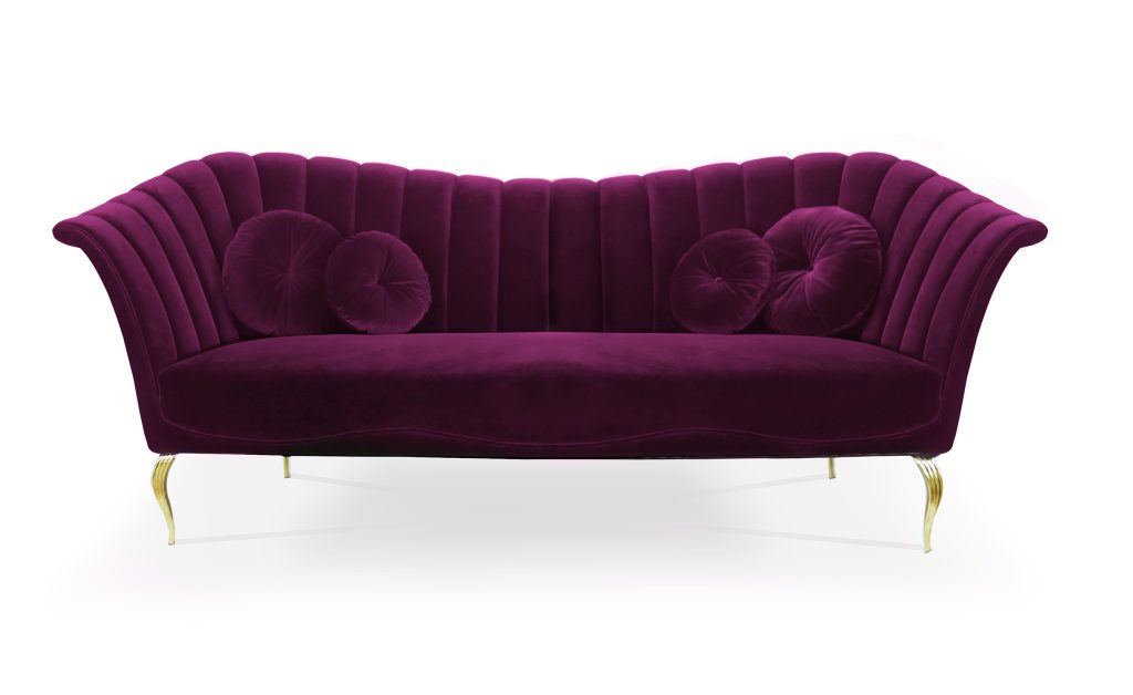 Caprichosa sofa by KOKET, Barbiecore look