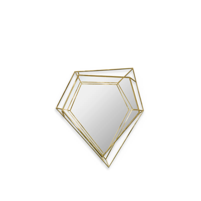 Luxury bathroom furniture: Diamond Small Mirror by Maison Valentina