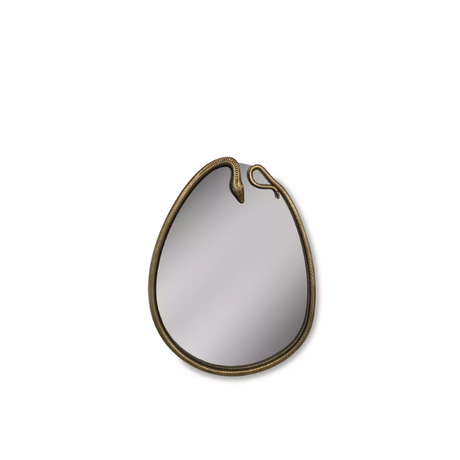 Luxury bathroom furniture: Serpentine Pear-Shaped Mirror by KOKET