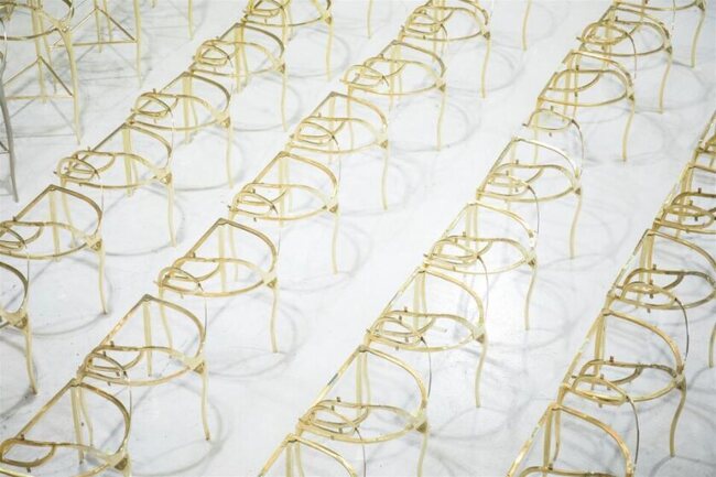 Process of crafting one of KOKET's most iconic pieces, the Chandra Chair.