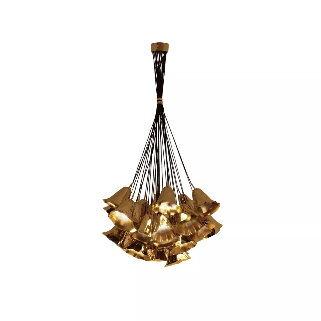gia chandelier luxury metal lighting koket sculptural lighting