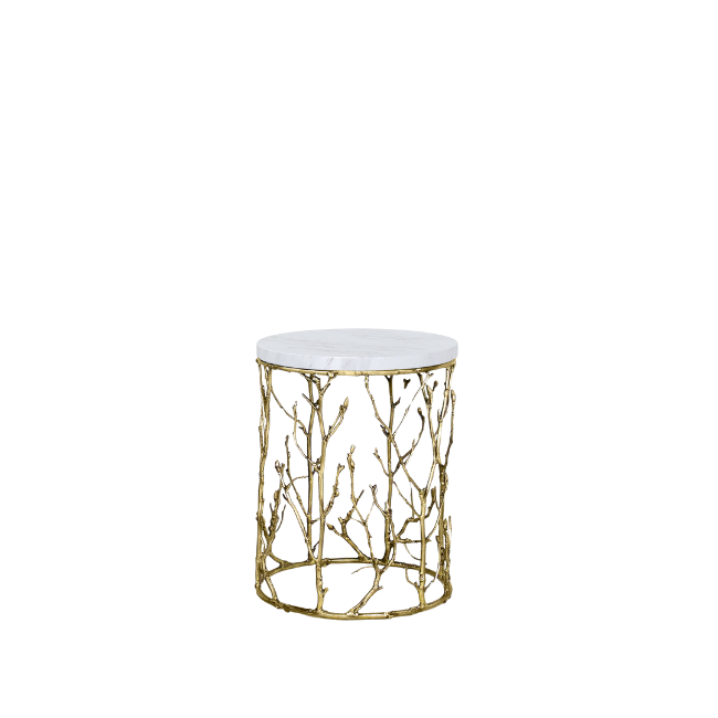 side table by koket metal branches