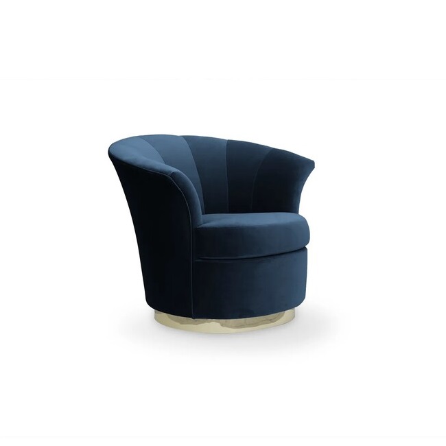 Besame Metal Base Chair has a dark-green chair upholstery with a modern curvy design.