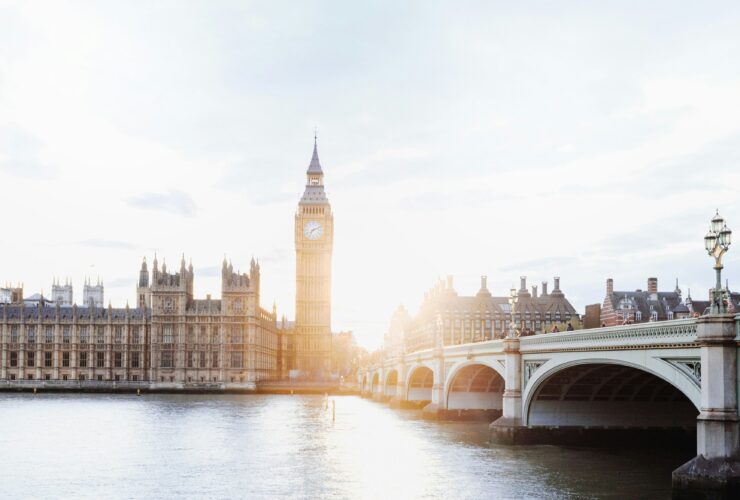 A view to one of the UK's most famous visit points: Big Ben.