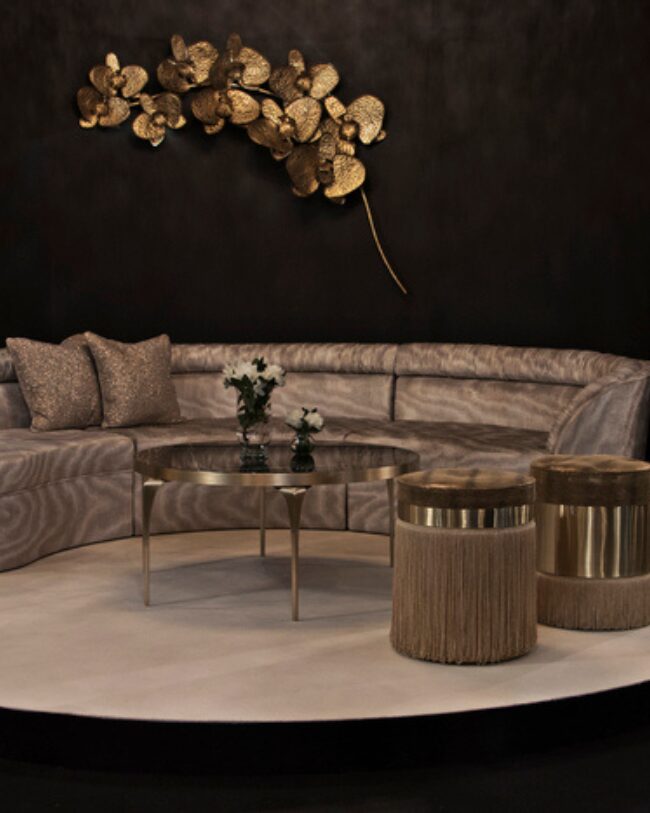 Minimalist marble designer coffee table.