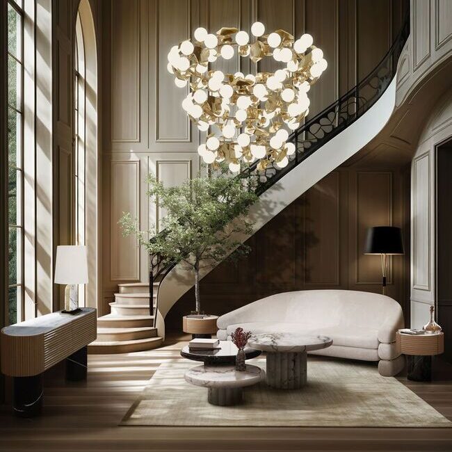 Gere Coffee Table featured in bespoke living room design, modern and minimalist.