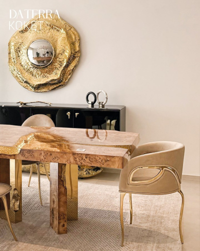 da terra showroom koket in dubai chandra dining chair iconic luxury design home decor