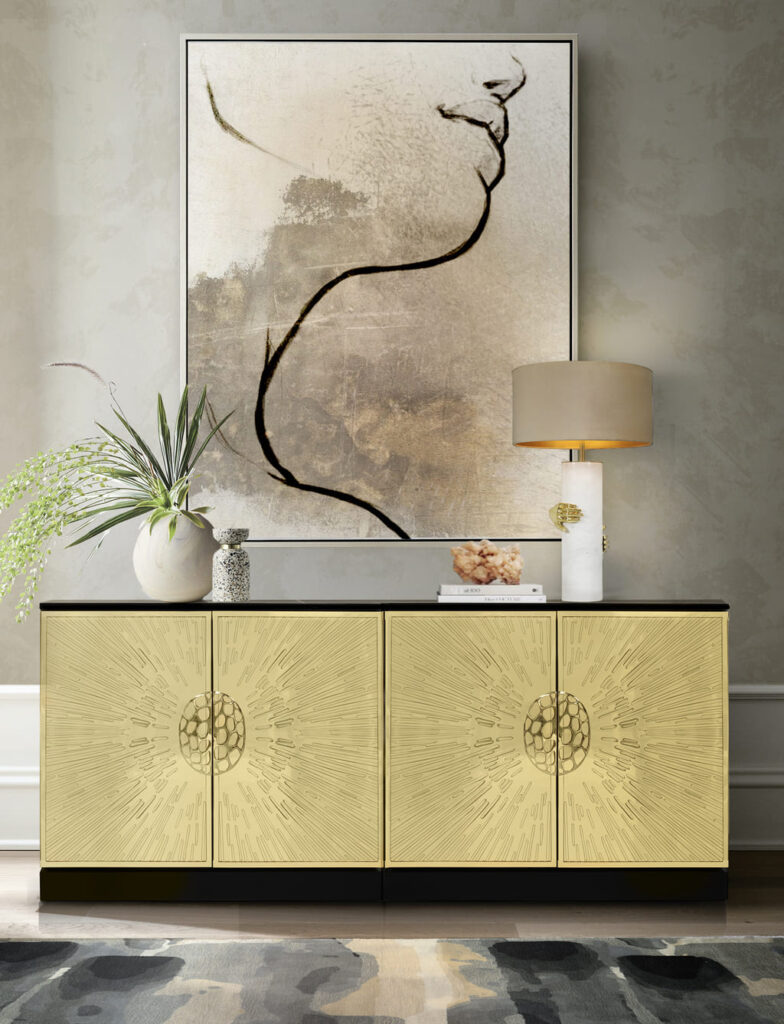 heive cabinet brass doors hive design koket luxury furniture and interiors in dubai