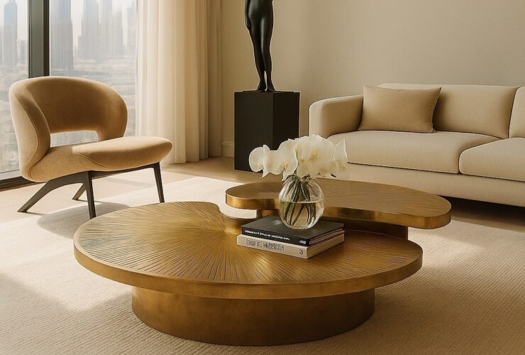 myth coffee table metal couture design dubai interiors