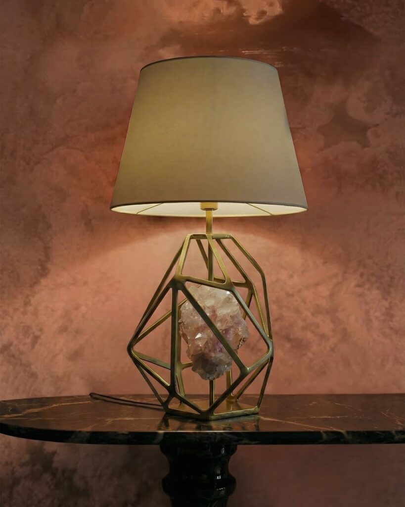 art decor redux 2026 crystal rock table lamp