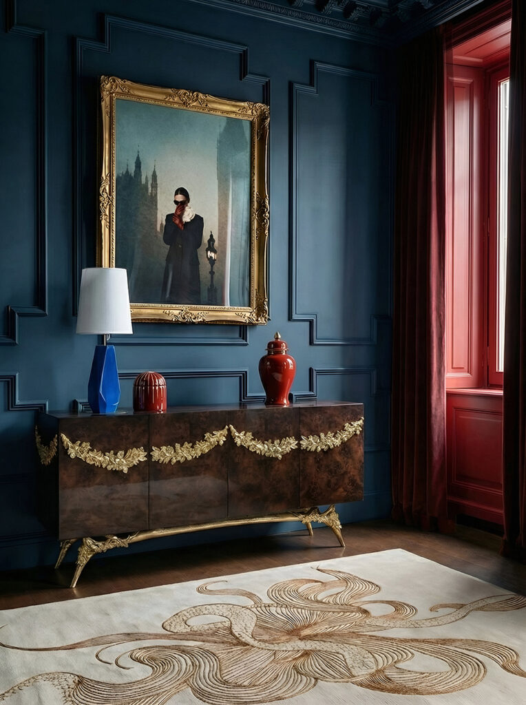 cinematic interiors, the sideboard is never just storage