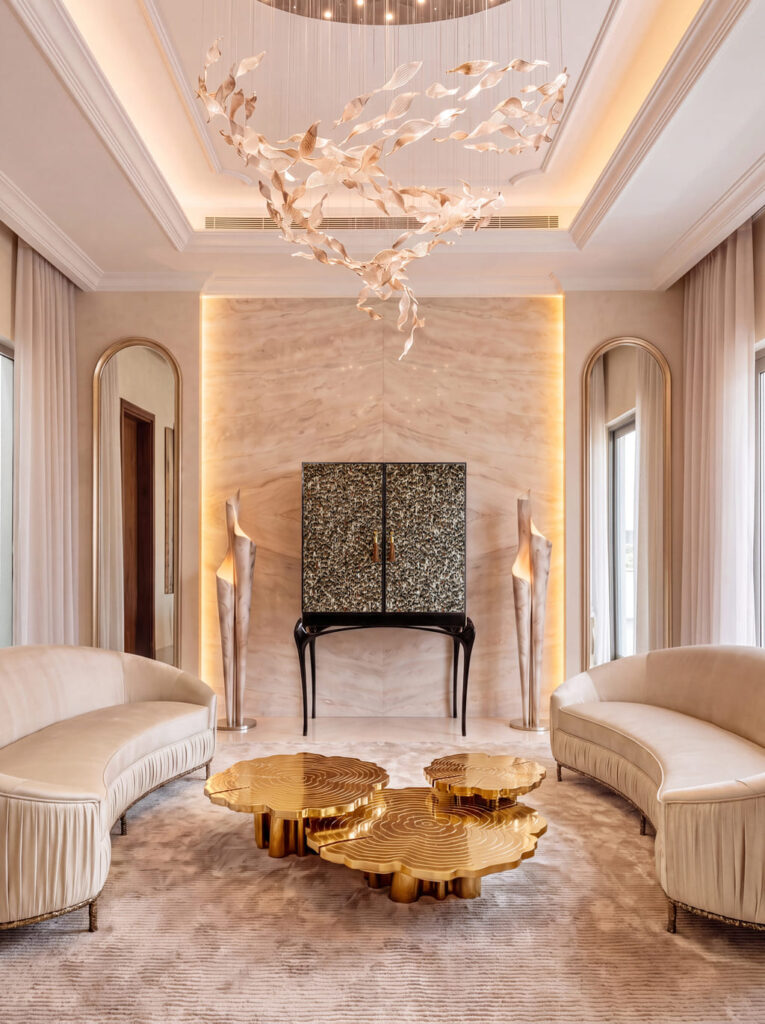 KOKET Temptation Bar Cabinet, luxury Dubai living room styling